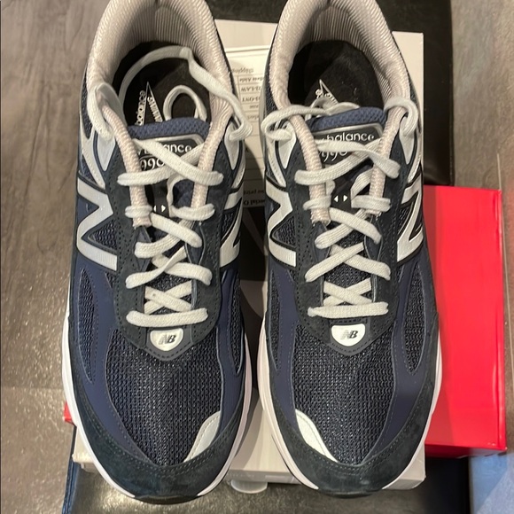 Men’s New Balance 990v6 Navy Blue and White Sneakers size 12 4E - Picture 3 of 6